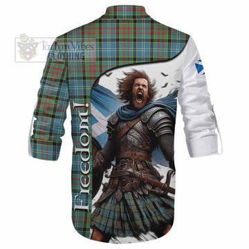 Paisley Crest Tartan Ghillie Kilt Shirt Inspired by the Freedom of Scottish Warrior