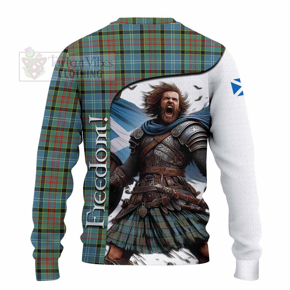 Tartan Vibes Clothing Paisley Crest Tartan Knitted Sweater Inspired by the Freedom of Scottish Warrior