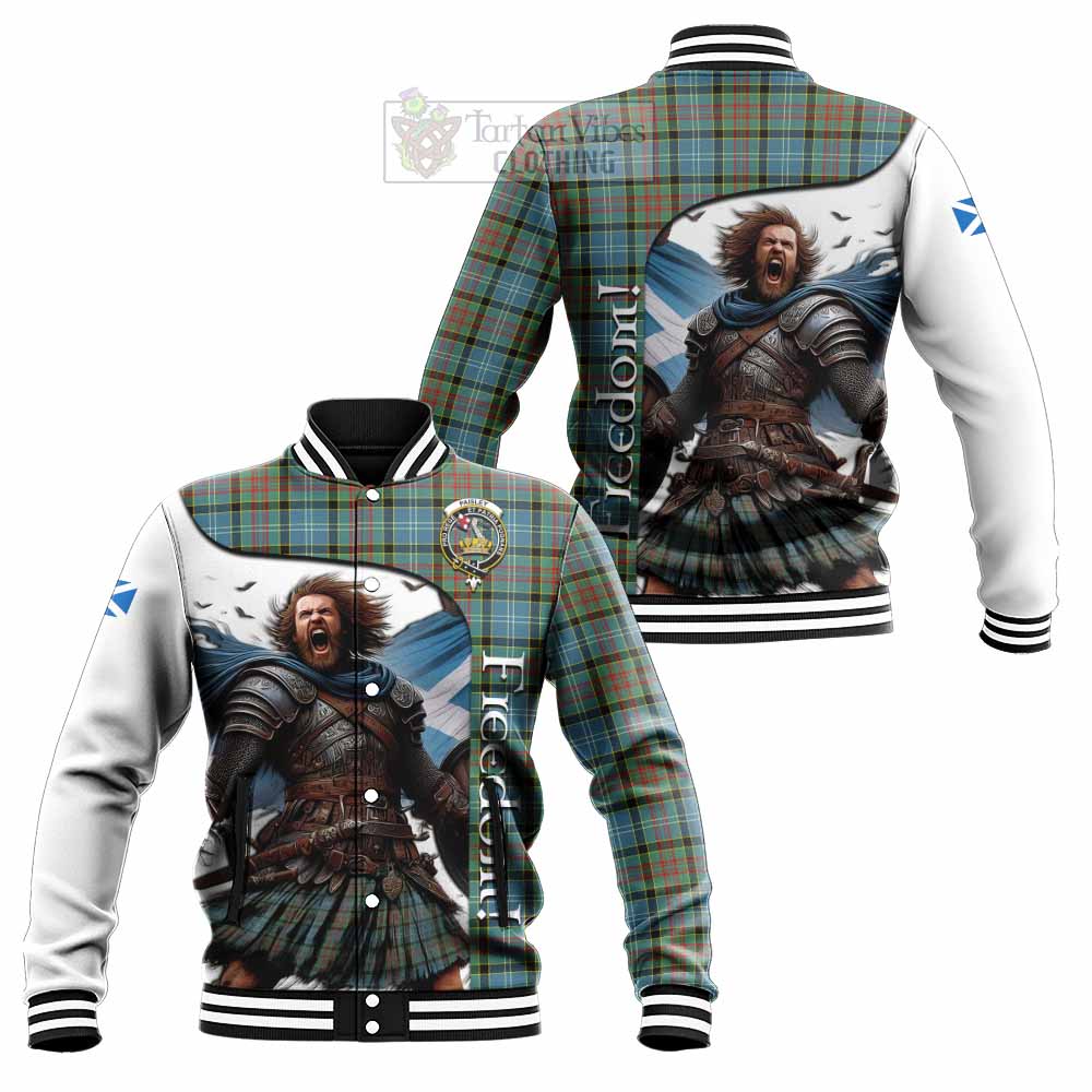 Tartan Vibes Clothing Paisley Crest Tartan Baseball Jacket Inspired by the Freedom of Scottish Warrior