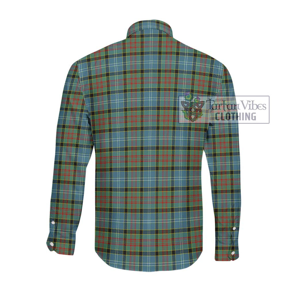 Paisley Tartan Long Sleeve Button Shirt with Family Crest DNA In Me Style - Tartanvibesclothing Shop