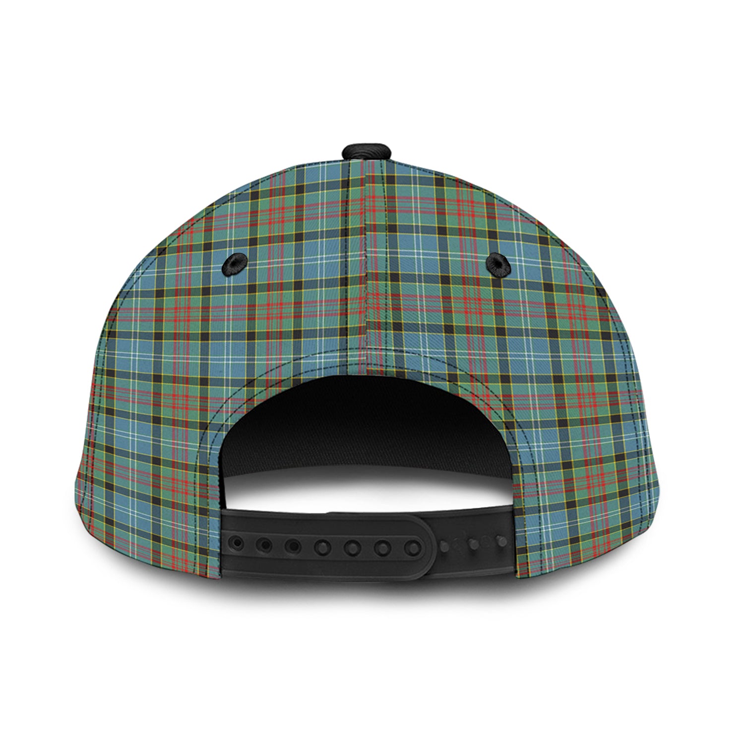 Paisley Tartan Classic Cap with Family Crest - Tartan Vibes Clothing