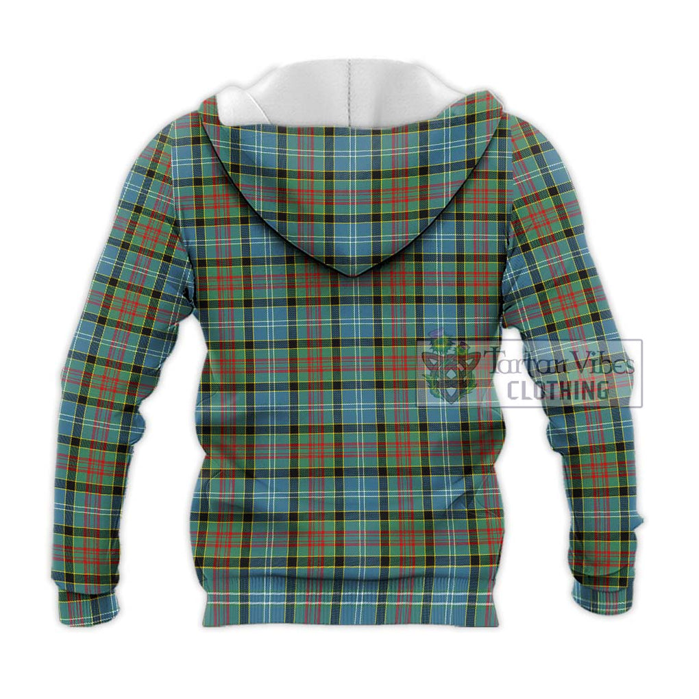 Paisley Tartan Knitted Hoodie with Family Crest DNA In Me Style - Tartanvibesclothing Shop