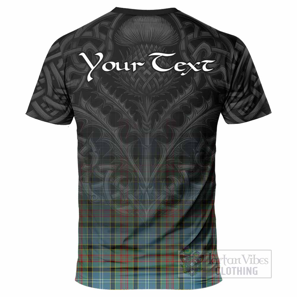 Tartan Vibes Clothing Paisley Tartan T-Shirt with Family Crest Celtic Thistle Vibes