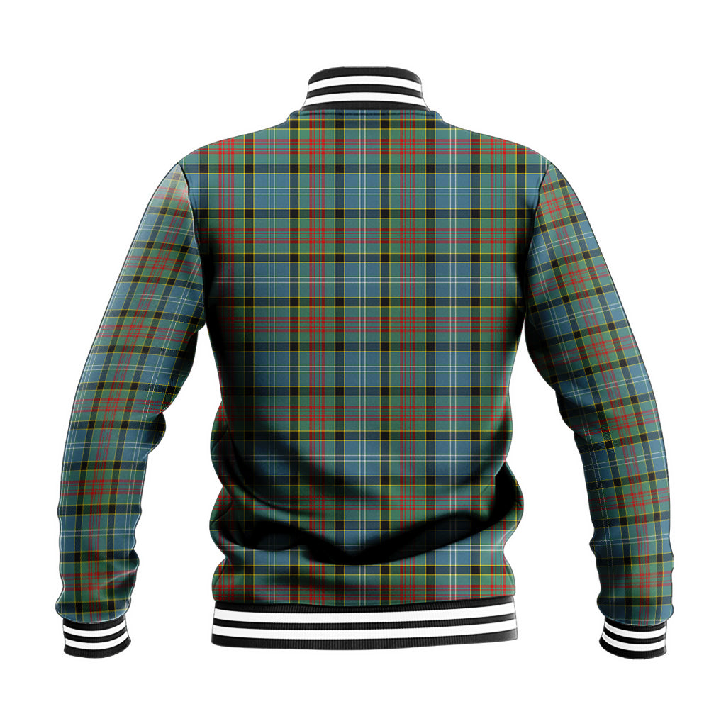 Paisley Tartan Baseball Jacket with Family Crest - Tartan Vibes Clothing