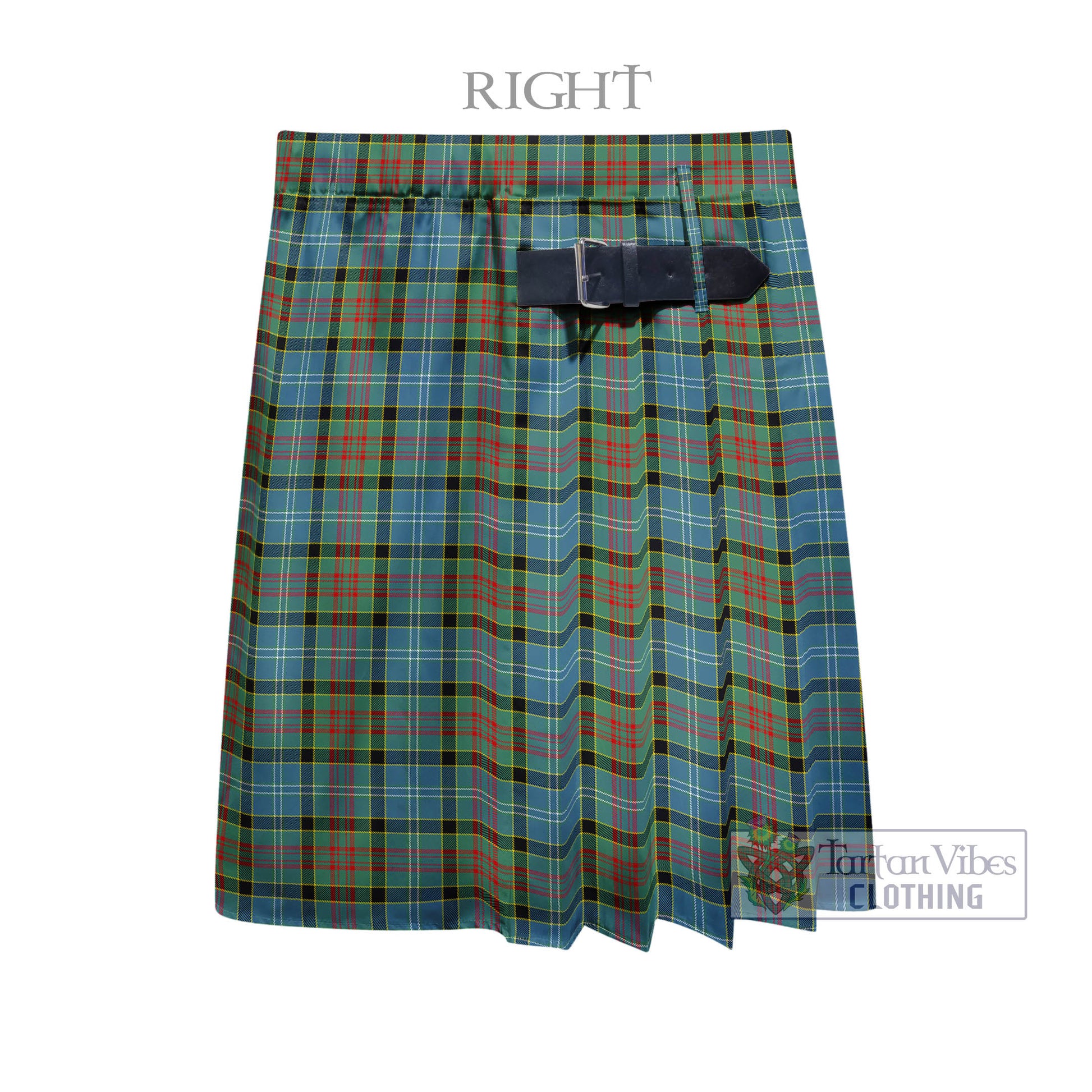 Tartan Vibes Clothing Paisley Tartan Men's Pleated Skirt - Fashion Casual Retro Scottish Style