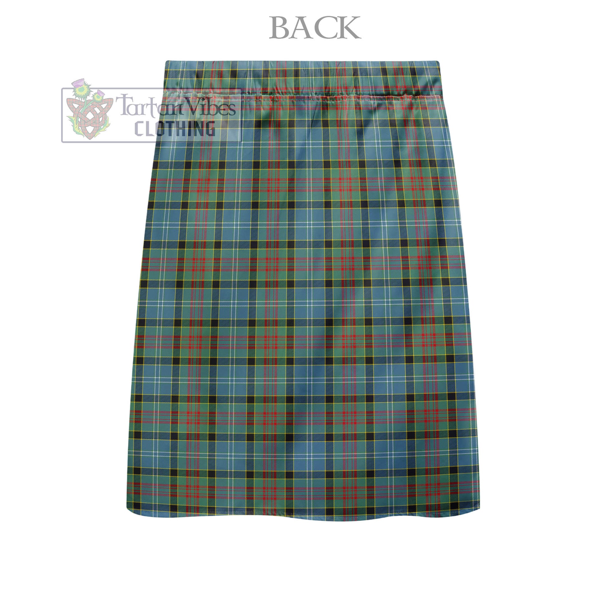 Tartan Vibes Clothing Paisley Tartan Men's Pleated Skirt - Fashion Casual Retro Scottish Style