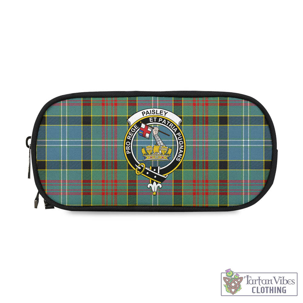 Tartan Vibes Clothing Paisley Tartan Pen and Pencil Case with Family Crest