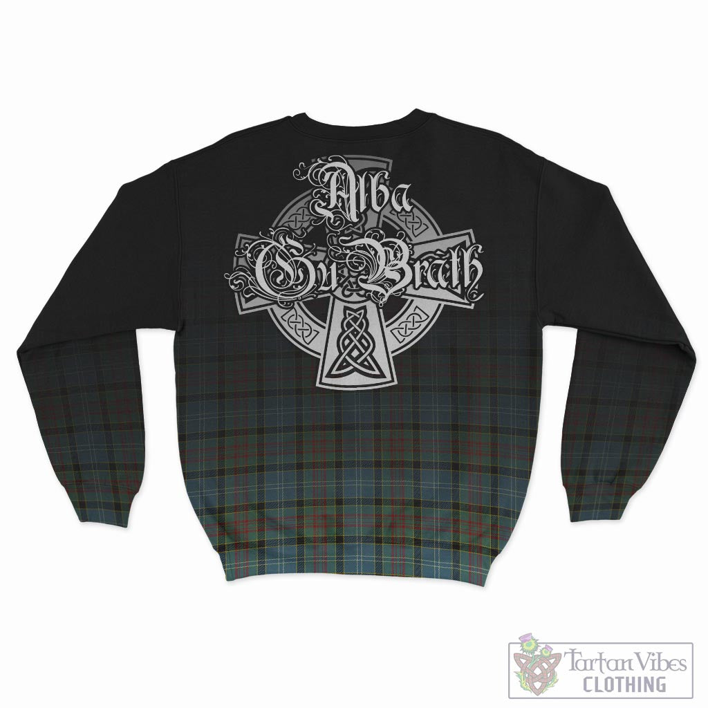 Tartan Vibes Clothing Paisley Tartan Sweatshirt Featuring Alba Gu Brath Family Crest Celtic Inspired