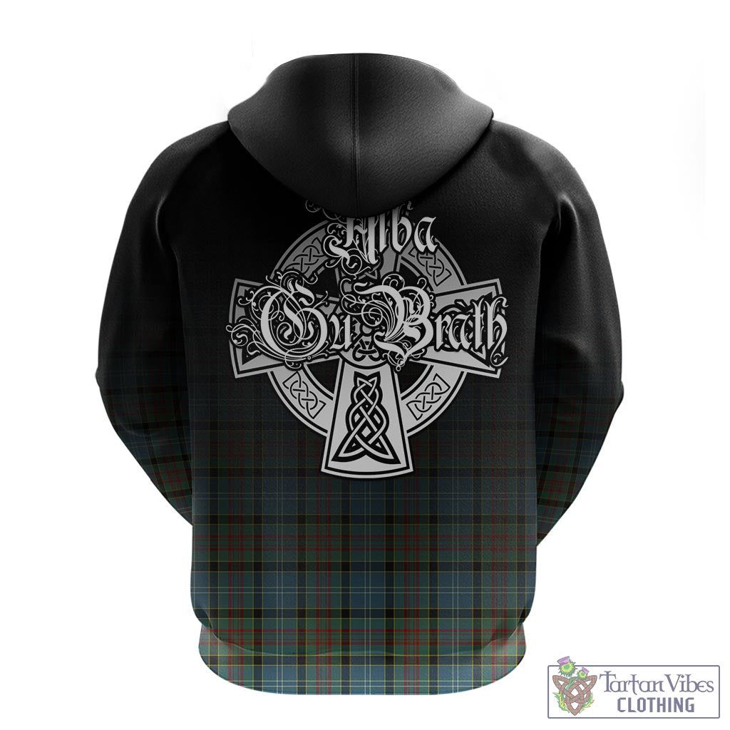 Tartan Vibes Clothing Paisley Tartan Hoodie Featuring Alba Gu Brath Family Crest Celtic Inspired