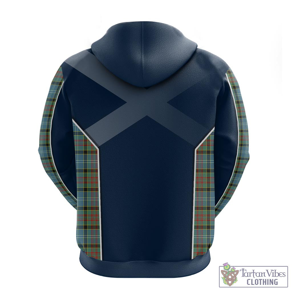 Tartan Vibes Clothing Paisley Tartan Hoodie with Family Crest and Lion Rampant Vibes Sport Style