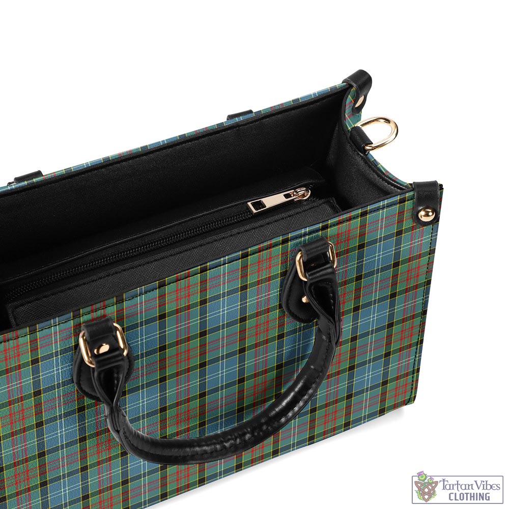 Tartan Vibes Clothing Paisley Tartan Luxury Leather Handbags