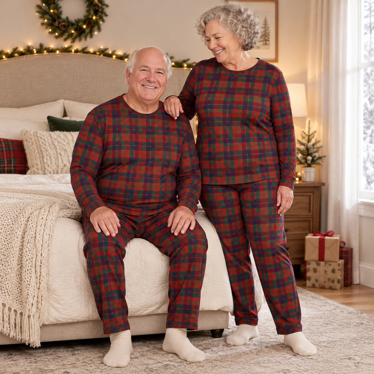 Christmas Gift - Tartan Pajamas Set