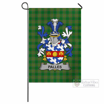 Palles Irish Clan Tartan Flag with Coat of Arms