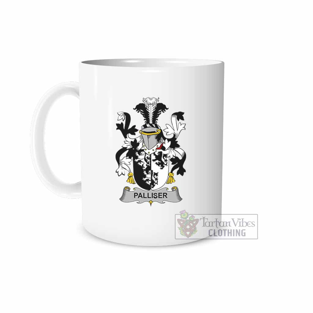 Palliser Irish Clan Coat of Arms Ceramic Mug White - 2D-tartanvibesclothing
