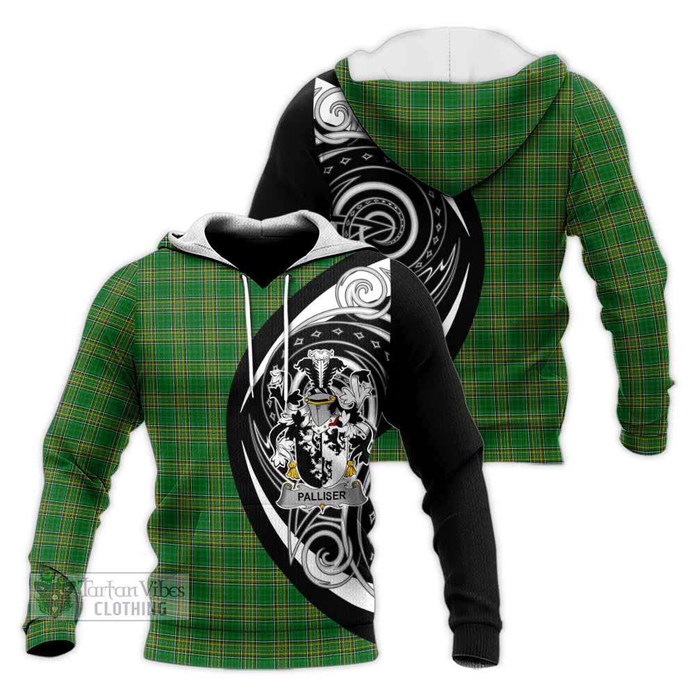 Palliser Irish Clan Knitted Hoodie Celtic Circle Style - Tartan Vibes Clothing