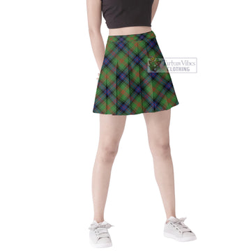 Park Tartan Women's Plated Mini Skirt Cross Style