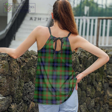 Park Tartan Loose Halter Neck Camisole