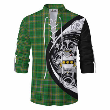 Parke Irish Clan Ghillie Kilt Shirt Celtic Circle Style Men - Tartan Vibes Clothing