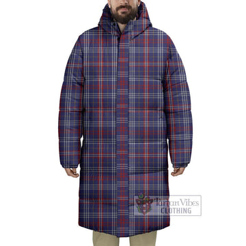 Parker Tartan Long Down Jacket