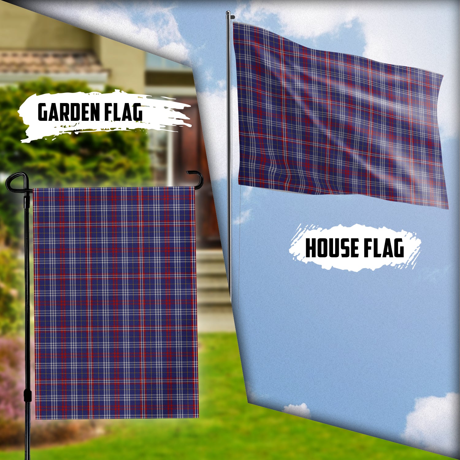 Parker Tartan Flag Garden Flag (Vertical) - Tartan Vibes Clothing