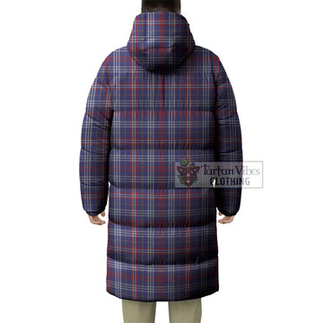 Parker Tartan Long Down Jacket