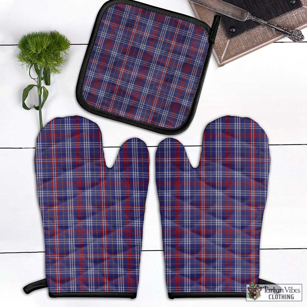 Parker Tartan Combo Oven Mitt & Pot-Holder Combo 1 Oven Mitt & 1 Pot-Holder Black - Tartan Vibes Clothing