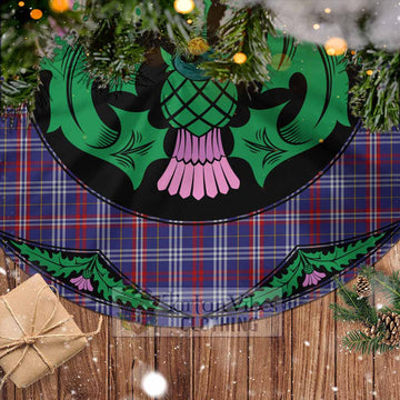 Parker Tartan Christmas Tree Skirt Scottish Thistle Style