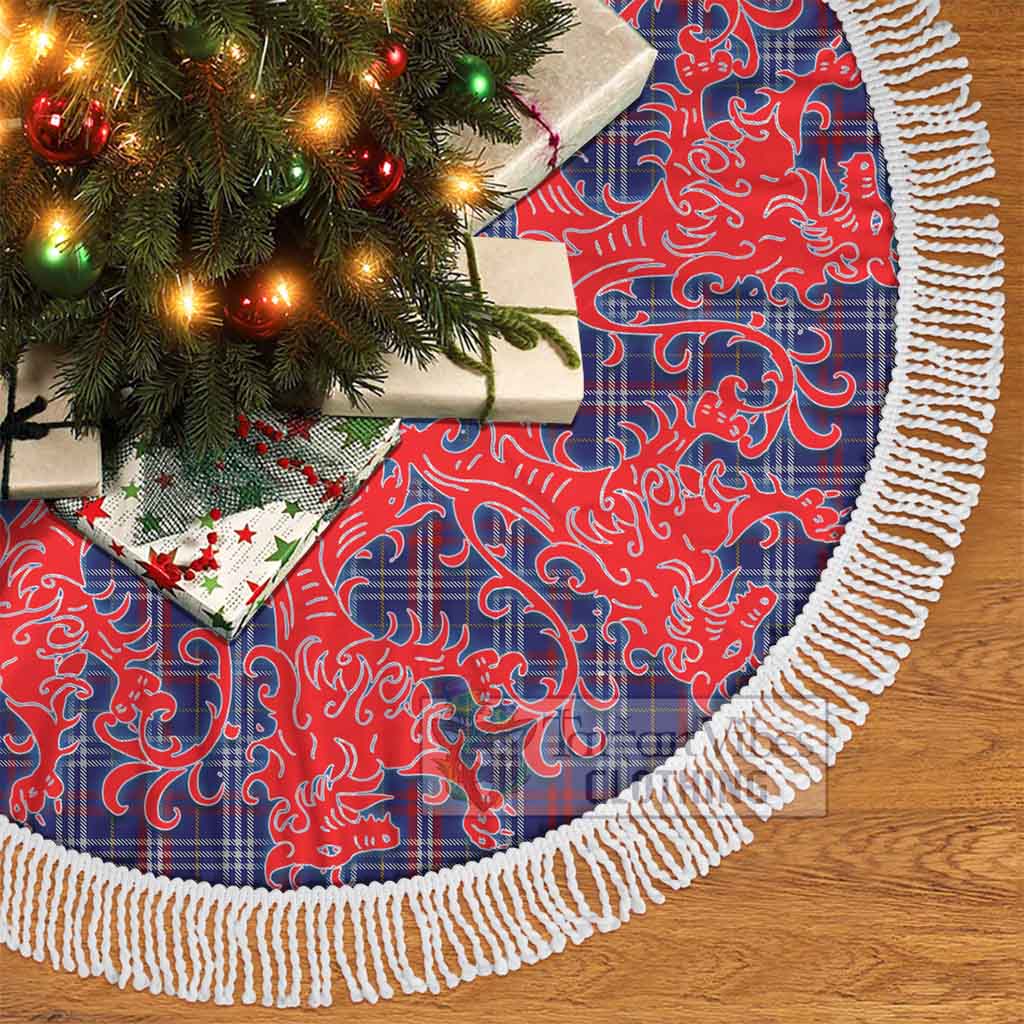 Tartan Vibes Clothing Parker Tartan Christmas Tree Skirt Lion Rampant Style