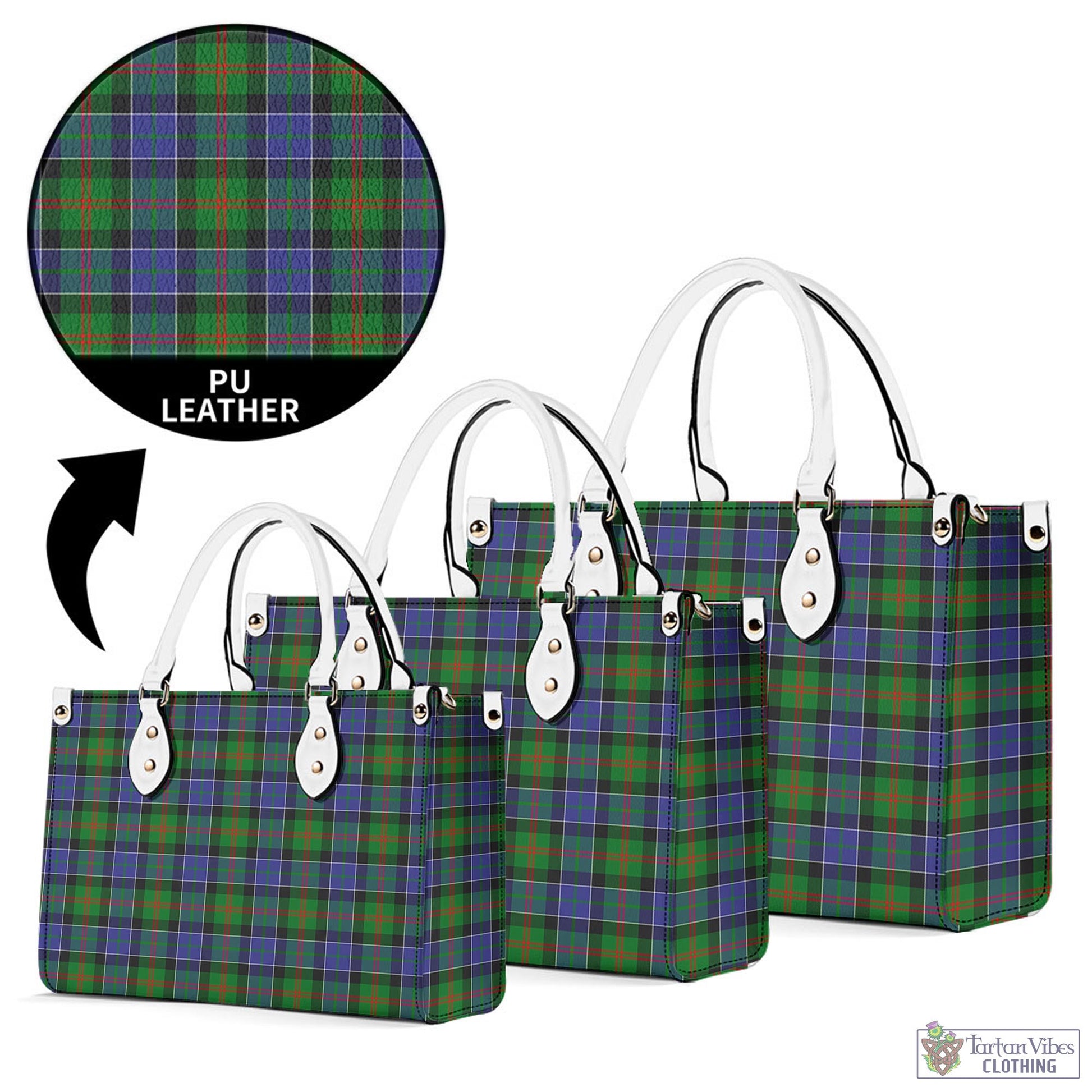 Tartan Vibes Clothing Paterson Tartan Luxury Leather Handbags