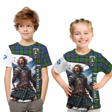 Paterson Crest Tartan Kid T-Shirt Inspired by the Freedom of Scottish Warrior