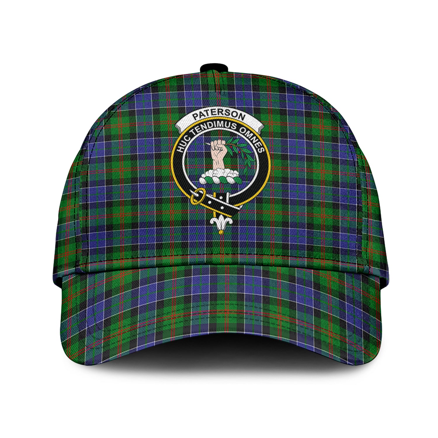 paterson-tartan-classic-cap-with-family-crest