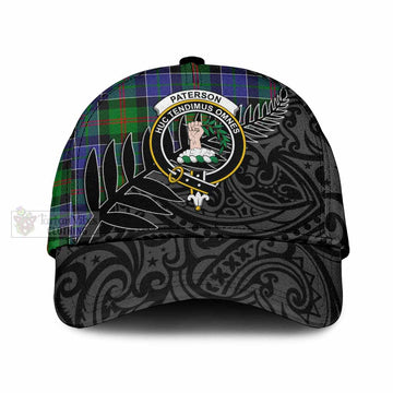 Paterson Tartan Classic Cap with New Zealand Silver Fern Half Style