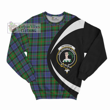 Paterson Tartan Sweatshirt with Family Crest Circle Style