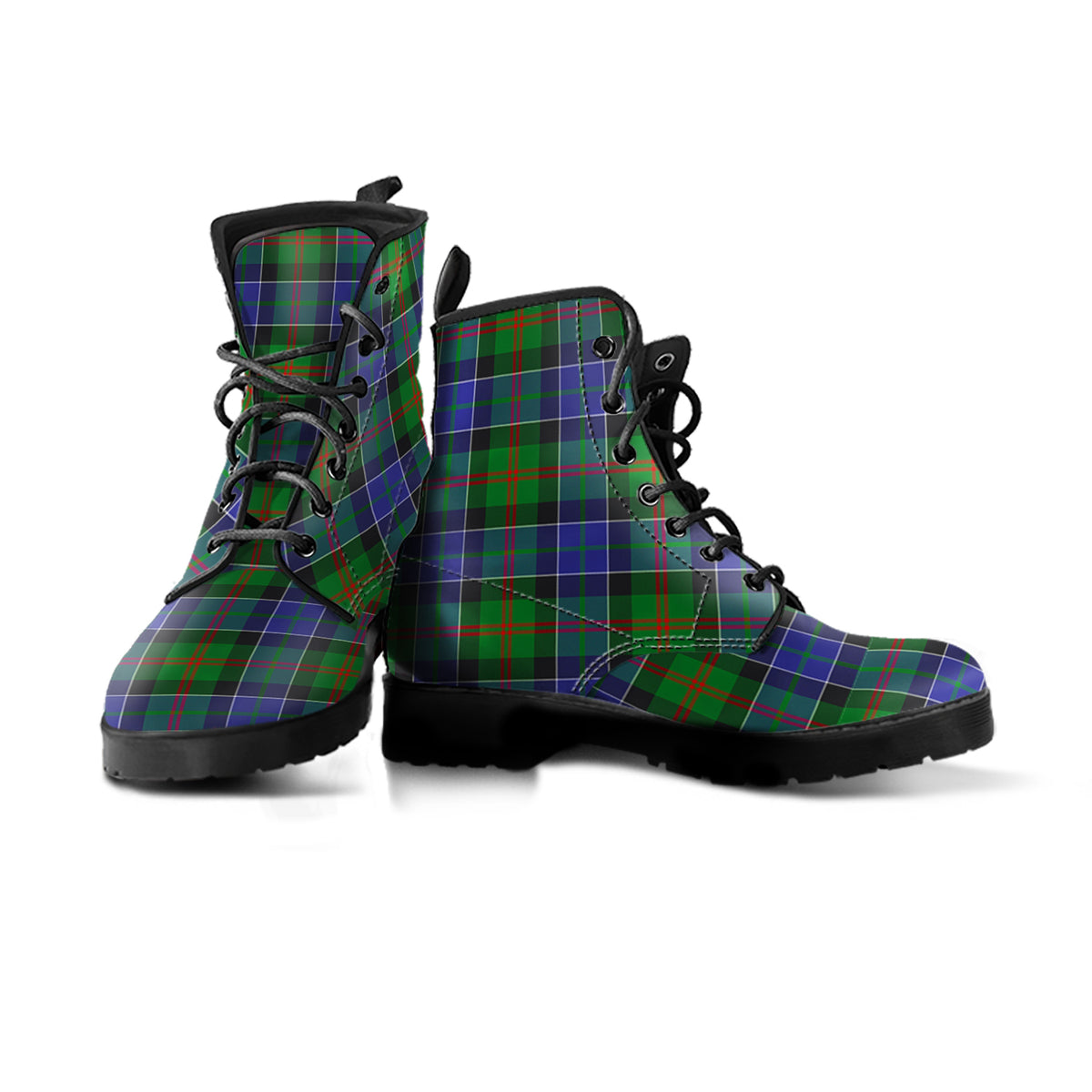 Paterson Tartan Leather Boots Men' Boots - Tartan Vibes Clothing