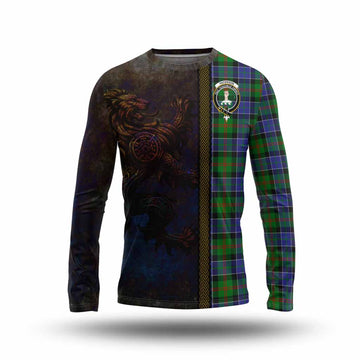 Paterson Tartan Family Crest Long Sleeve T-Shirt Alba Gu Brath Be Brave Lion Ancient Style Unisex - Tartan Vibes Clothing
