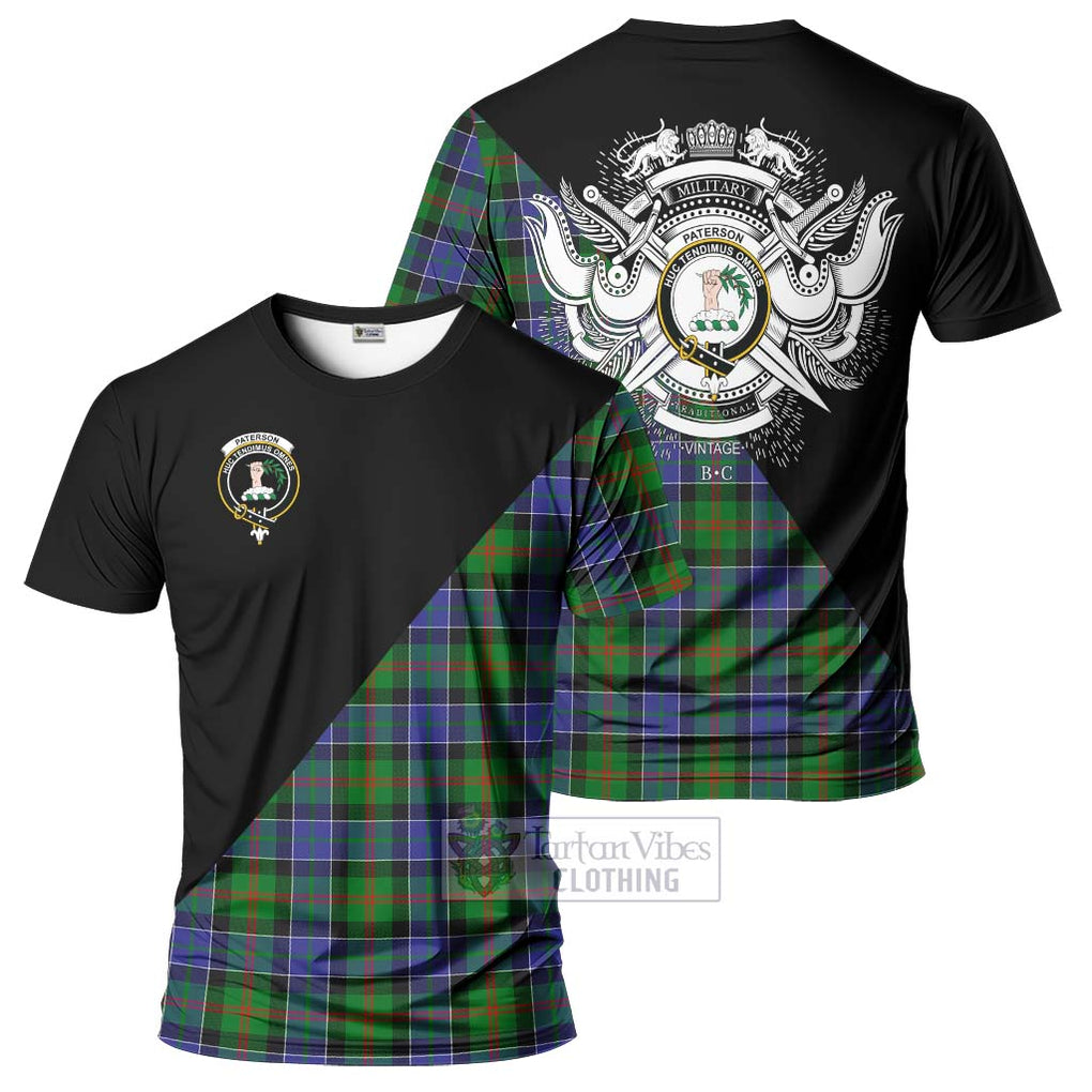 Paterson Tartan T-Shirt with Family Crest and Military Logo Style Kid's Shirt - Tartanvibesclothing Shop