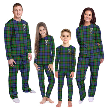 Paterson Tartan Pajamas Family Set with Family Crest