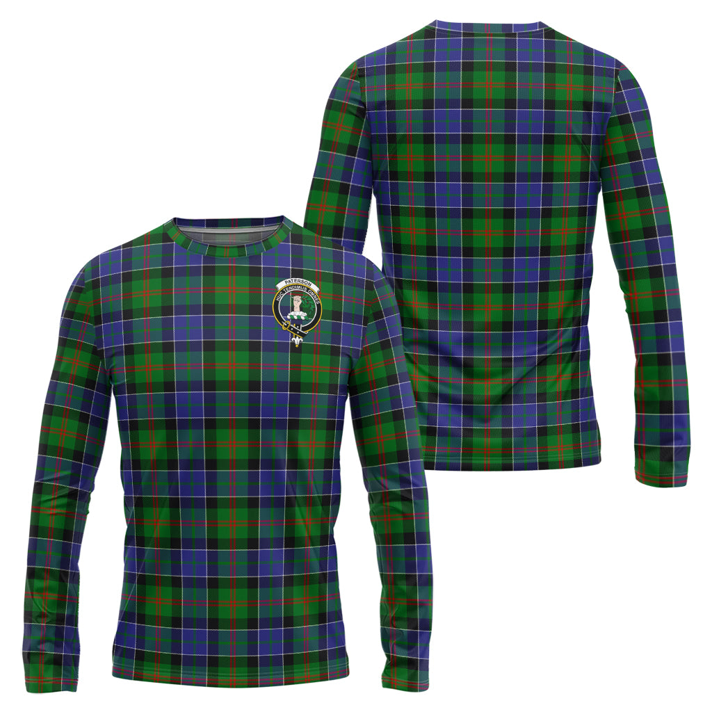 paterson-tartan-long-sleeve-t-shirt-with-family-crest