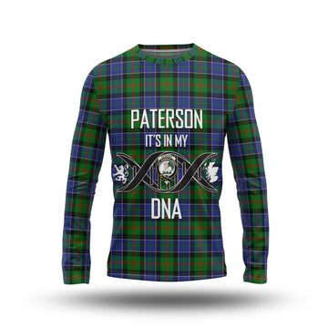 Paterson Tartan Long Sleeve T-Shirt with Family Crest DNA In Me Style