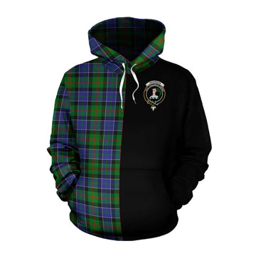 Paterson Tartan Cotton Hoodie with Family Crest and Half Of Me Style