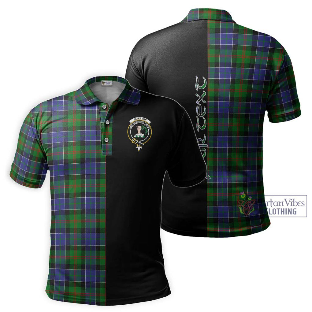 Paterson Tartan Polo Shirt with Family Crest and Half Of Me Style Kid - Tartanvibesclothing Shop