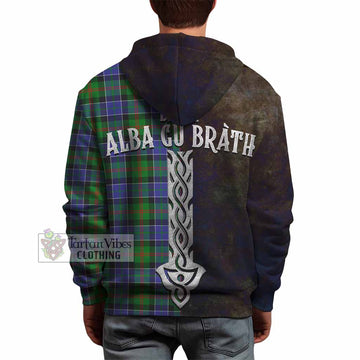 Paterson Tartan Family Crest Hoodie Alba Gu Brath Be Brave Lion Ancient Style - Tartan Vibes Clothing