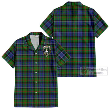 Paterson Tartan Cotton Hawaiian Shirt with Family Crest