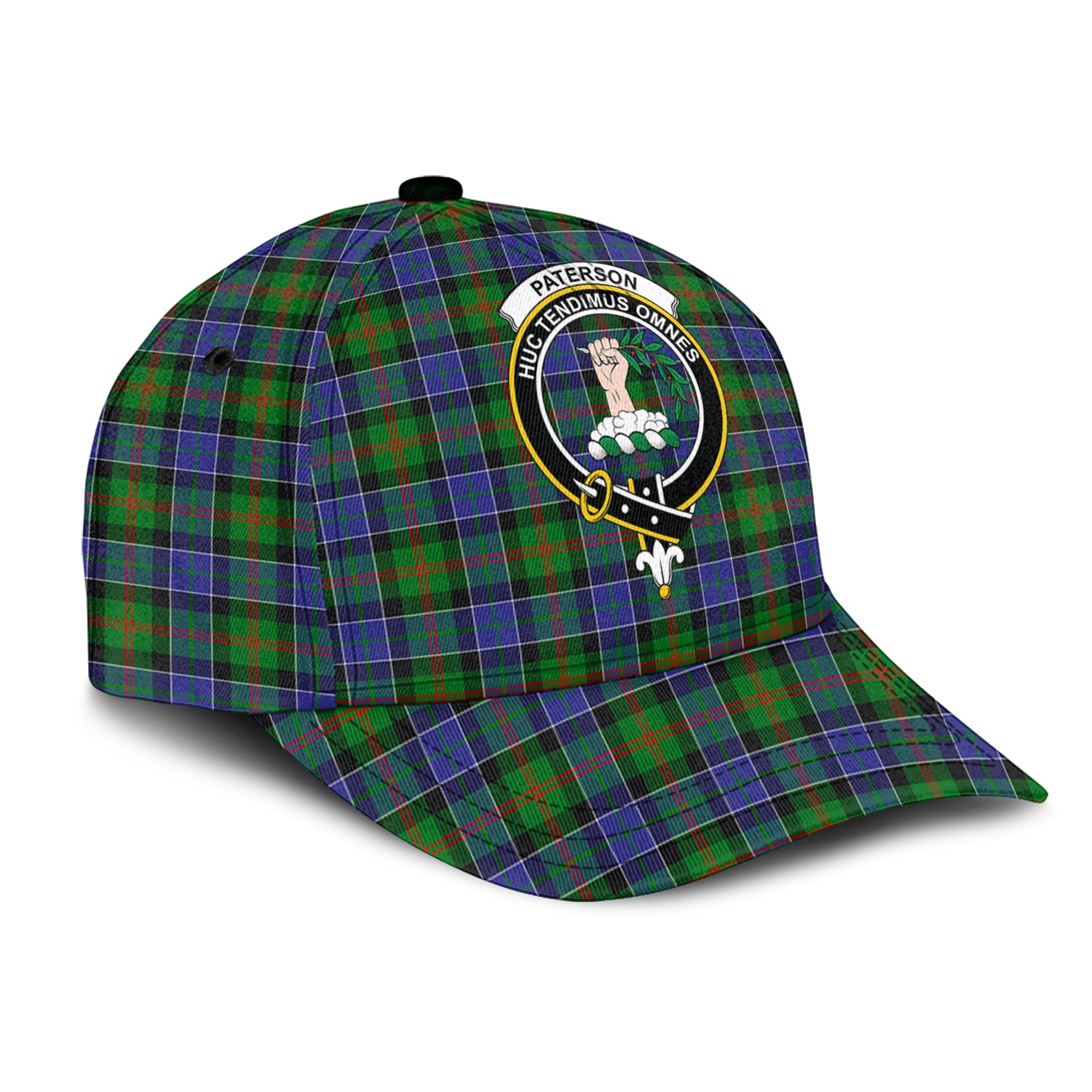 paterson-tartan-classic-cap-with-family-crest