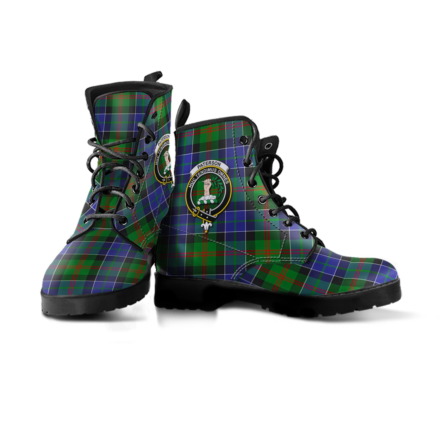 paterson-tartan-leather-boots-with-family-crest