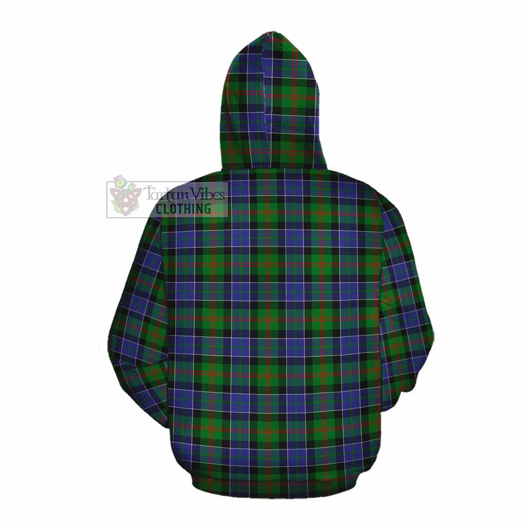 Tartan Vibes Clothing Paterson Tartan Cotton Hoodie with Family Crest DNA In Me Style