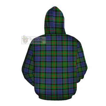 Paterson Tartan Cotton Hoodie with Family Crest DNA In Me Style