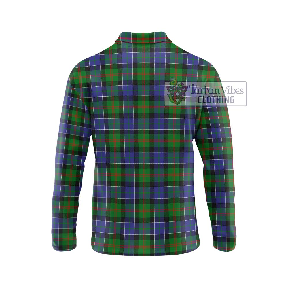 Paterson Tartan Long Sleeve Polo Shirt with Family Crest DNA In Me Style - Tartanvibesclothing Shop