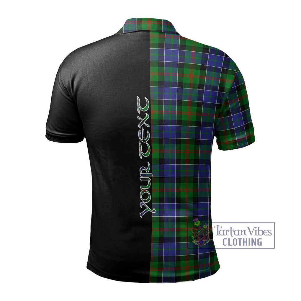 Paterson Tartan Polo Shirt with Family Crest and Half Of Me Style - Tartanvibesclothing Shop