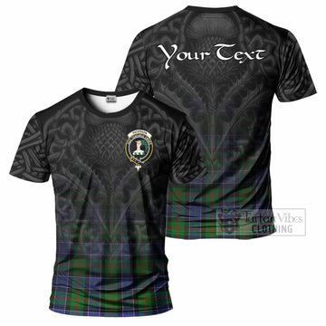 Paterson Tartan T-Shirt with Family Crest Celtic Thistle Vibes